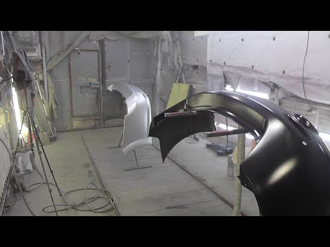 Видео: Красим уверенно №9. Окраска б/у бампера м+м.