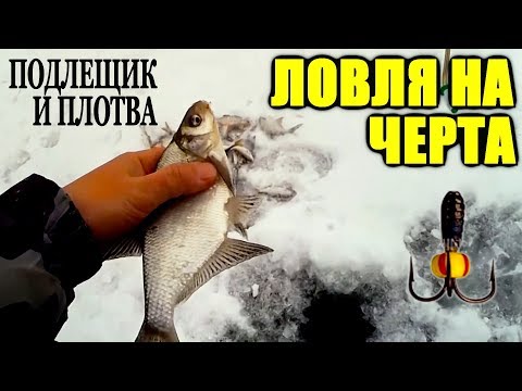 Видео: ЧЁРТИК - весь улов с одной лунки! Плотва и подлещик на черта!