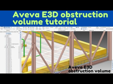 Видео: Учебное пособие по созданию объёма препятствий Aveva E3D