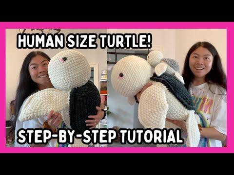 Видео: ЧЕРЕПАХА РАЗМЕРОМ С ЧЕЛОВЕКА ✨ БЕСПЛАТНОЕ руководство; Схема амигуруми для начинающих