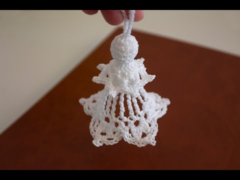 Видео: Ангел крючком для начинающих/Crochet Angel For Beginners