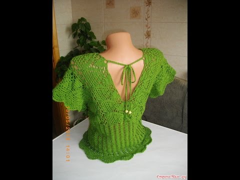 Видео: Топ (туника) крючком  // Knit crochet top