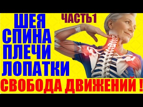 Видео: Упражнения для шеи, спины и плеч — мягкая гимнастика без нагрузки дома, комплекс для 50+