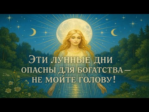 Видео: Эти лунные дни опасны для богатства — не мойте голову!