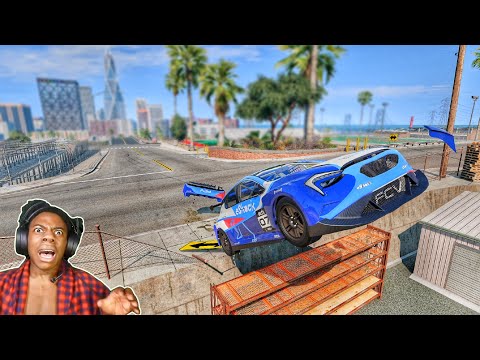 Видео: ПРЫЖОК/СТОЛКНОВЕНИЕ МАШИНЫ 😱 - [BeamNG.Drive]