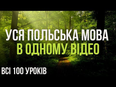 Видео: Польська мова в одному відео. Польська мова за 100 уроків. Польські слова та фрази. Польська з нуля.