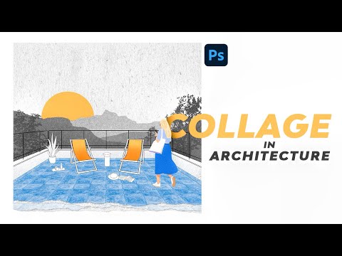 Видео: Коллаж на открытом воздухе в архитектуре с использованием Photoshop