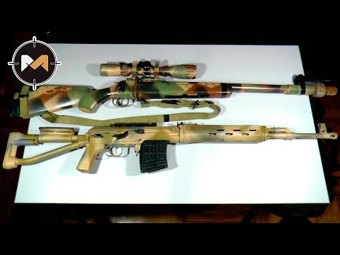 Видео: Сравнение моих винтовок VSR-10 и СВД-С. СТРАЙКБОЛ