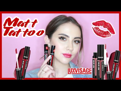 Видео: ОБЗОР НОВИНОК LUXVISAGE | МАТОВЫЕ ПОМАДЫ MATT TATTOO | БЕЛОРУССКАЯ КОСМЕТИКА