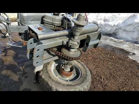 Видео: Самодельный мотоблок.  часть √1.