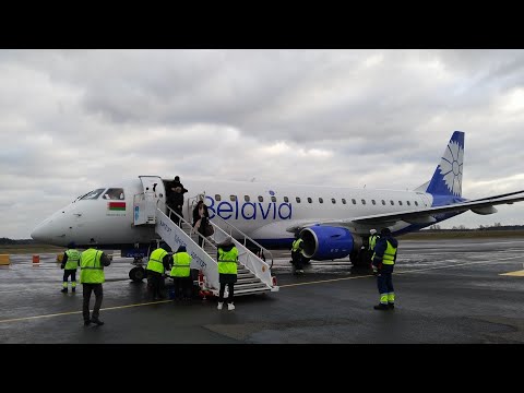 Видео: Embraer E175 а/к Белавиа | Рейс Москва (SVO) - Брест