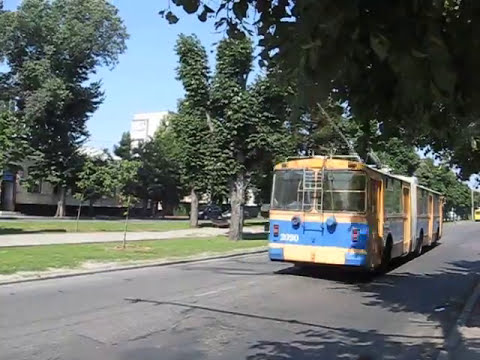 Видео: Черкассы, троллейбус ЗиУ-683Б00 №2020