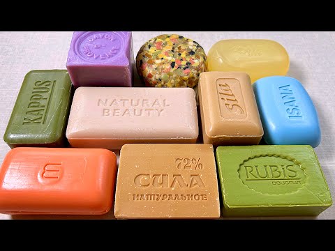 Видео: ASMR soap cutting 💜 Резка мыла АСМР