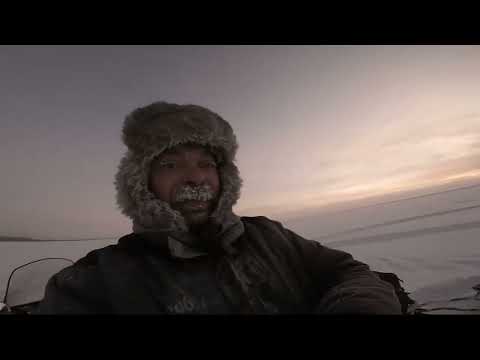 Видео: (27)Морозная рыбалка в Туруханске, рыбалка на Енисее.