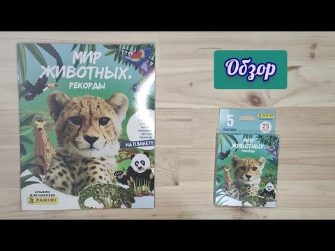 Видео: Мир животных. Рекорды: обзор новой коллекции от Panini
