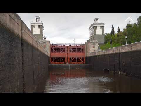Видео: Москва с воды — 7-й и 8-й шлюзы канала имени Москвы