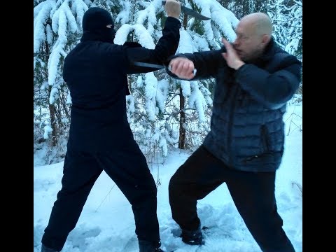 Видео: Защита и Атака "Обратный хват ножа" Ножевой Бой Спецназа  Вадим Старов