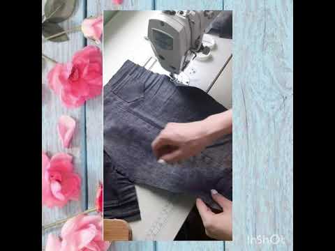 Видео: Как шить детские штаны из старых джинсов за 30 минут
