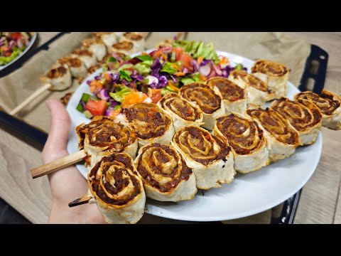 Видео: Лаваш кебап с кайма! Лесна и ефектна рецепта за вечеря с гарнитура салата сезони!