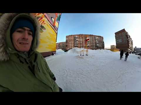 Видео: Талнах, солнце и мороз. Спуск по "Черной тропе", 05.03.2020г.