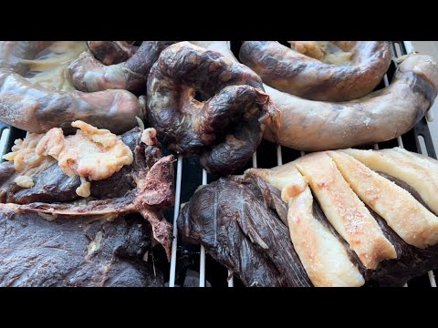 Видео: Вяленое мясо. Как казахи вялят мясо ASMR
