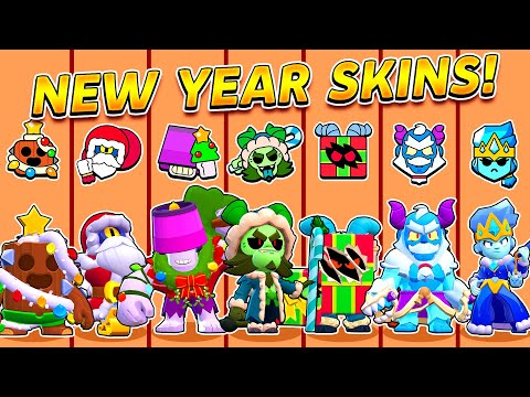 Видео: У КОГО ЛУЧШИЙ НОВОГОДНИЙ СКИН?! ОЛИМПИАДА БРАВЛ СТАРС!