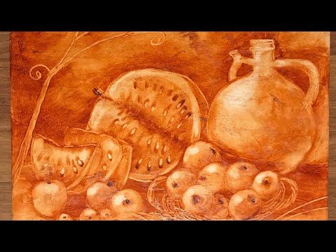 Видео: (1) Натюрморт  в технике  масло