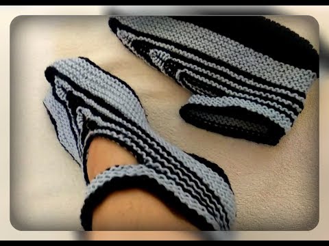 Видео: Домашние следочки спицами