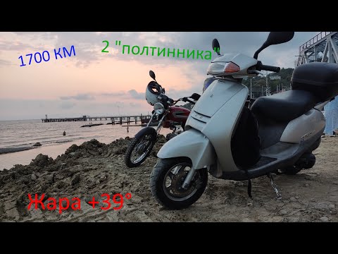 Видео: На мопедах до моря! Дальняк 1700 км на Альфе 110сс и Honda Lead 150cc