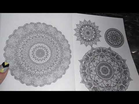 Видео: Хобби-ОБЗОР: раскраска Мандалы/цветотерапия/листаем вместе