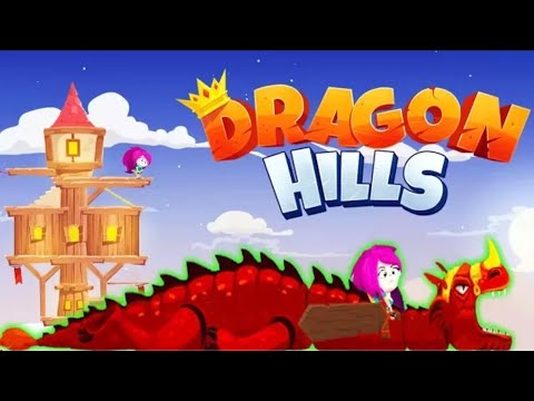 Видео: Dragon Hills Ручной ДРАКОН Принцессы Веселая игра как мультик для детей от Tiger Games TV