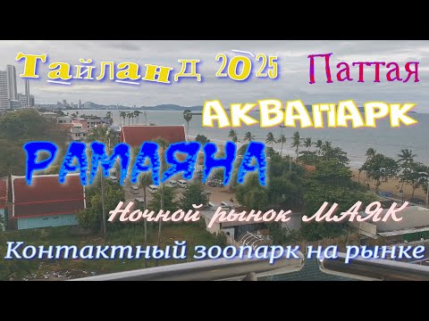 Видео: Тайланд 2025. Аквапарк Рамаяна. Ночной рынок "МАЯК". Зоопарк на рынке.