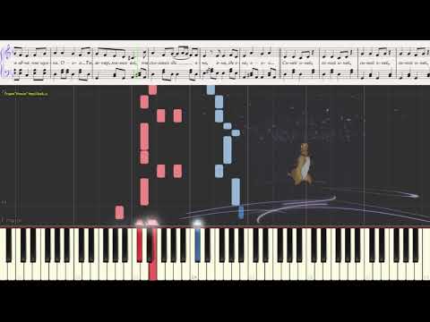 Видео: Синий иней (Синяя песня) (Easy)(Ноты и Видеоурок для фортепиано) (piano cover)