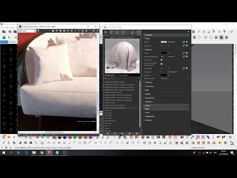 Видео: SketchUp. V-ray. Настройка материалов. Ткани, Обои.