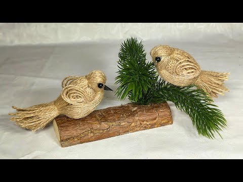 Видео: Птички из джута DIY. Такие классные и простые поделки. Обязательно сделайте их.