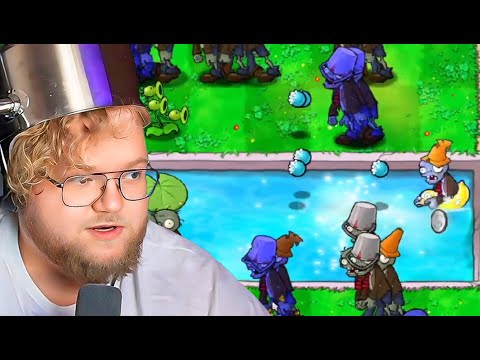 Видео: T2x2 играет в Plants Vs Zombies Brutal Мод Сложный мод (Стрим №4)