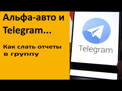 Видео: Альфа-авто и Telegram - отчеты в группу