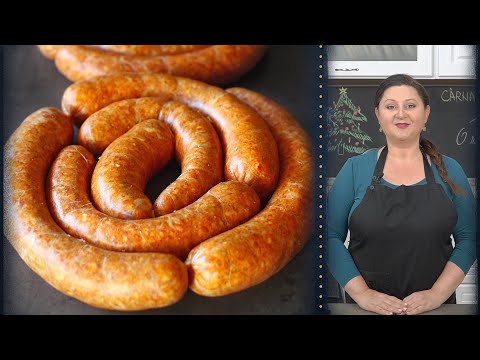 Видео: Рецепт самых вкусных и сочных свежих домашних колбас из свинины | Лаура Лаурениу
