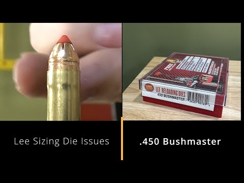 Видео: Учитывайте это перед покупкой матриц для перезарядки Lee .450 Bushmaster.