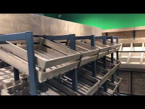 Видео: Очень стильный овощной магазин