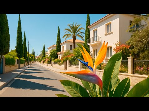 Видео: Прогулка по красивым улицам Лимассола: мир, красота и спокойствие #прогулка