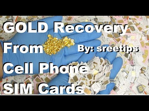 Видео: Извлечение золота из SIM-карт мобильных телефонов. Полный процесс