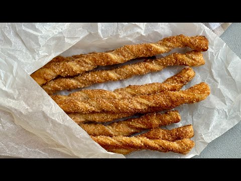 Видео: Быстрое слоеное тесто. Сахарные твисты