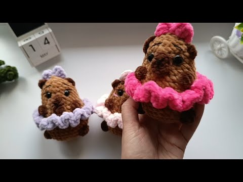 Видео: Навязала в мае. Ярмарочные игрушки крючком из плюшевой пряжи