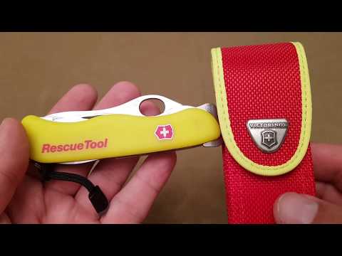 Видео: 0.8623.MWN  Victorinox Rescue Tool One Hand. Нож спасателя