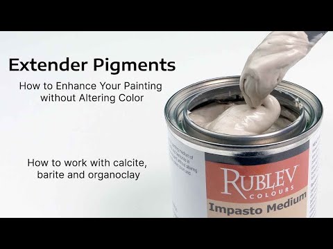Видео: Пигменты-наполнители: как улучшить ваши картины, не меняя цвет