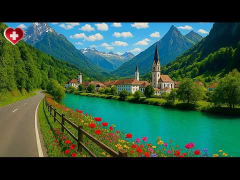 Видео: Швейцарская элегантность в Бад-Рагаце - цветущем городе искусства и красоты [4K]