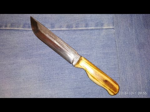 Видео: Нож из напильника