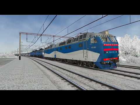 Видео: Если бы ВЛ82м-069 сломался, то был бы ЧС8-061 с поездом Деда Мороза