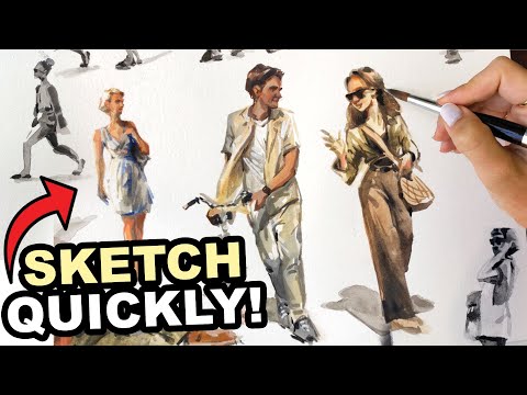 Видео: Как рисовать людей за 2 простых шага с помощью PAINT!